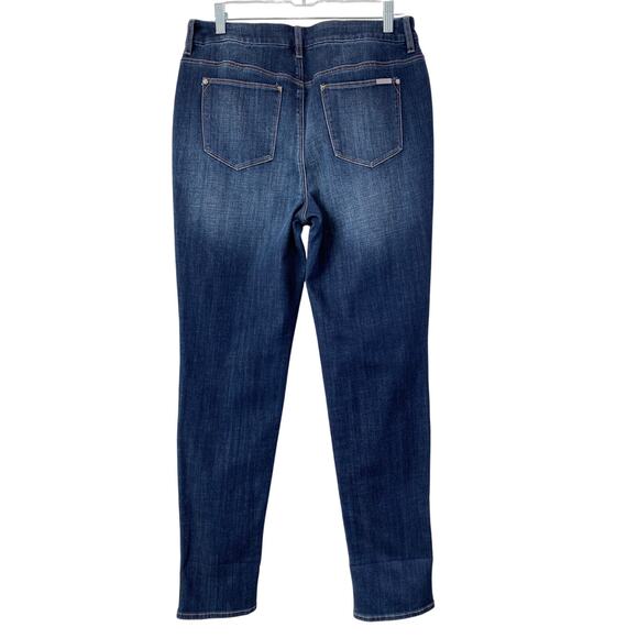 Chicos So Slimming High Cuff Girlfriend Slim Ankle Jeans Size 8 Casual Sassy - Picture 11 of 11